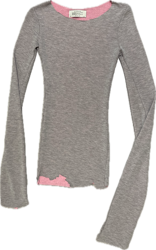 Grey/pink long sleeve